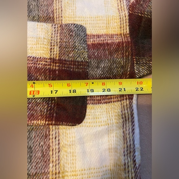 FANTASLOOK PLAID FLANNEL SHIRTS FOR WOMEN BUTTON DOWN SHACKET, Medium - Picture 6 of 7